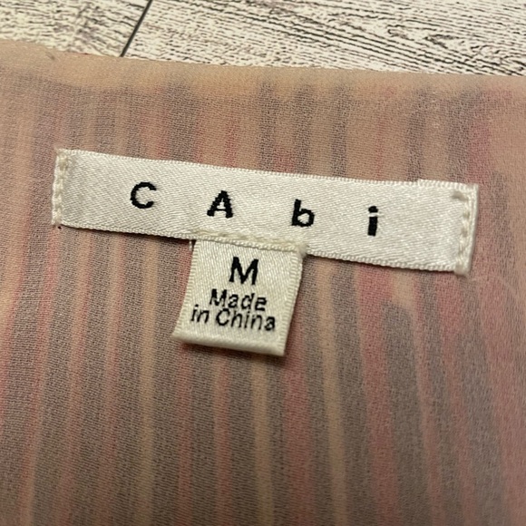 CAbi Mon Ami Kimono Cardigan Women's Sunset Stripe Size Medium boho, Flowy - Picture 6 of 8